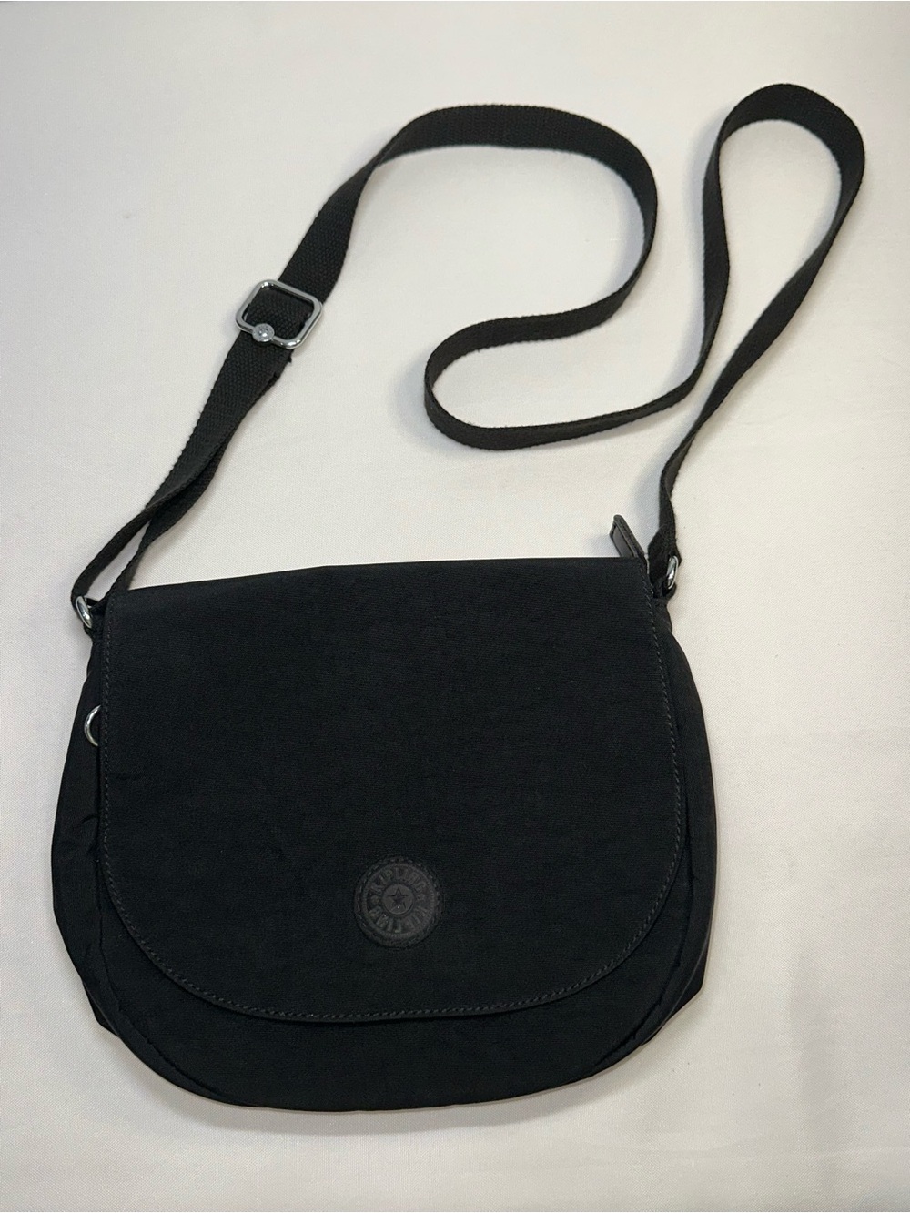 Kipling Lucasta Crossbody Black Tonal Purse No Monkey